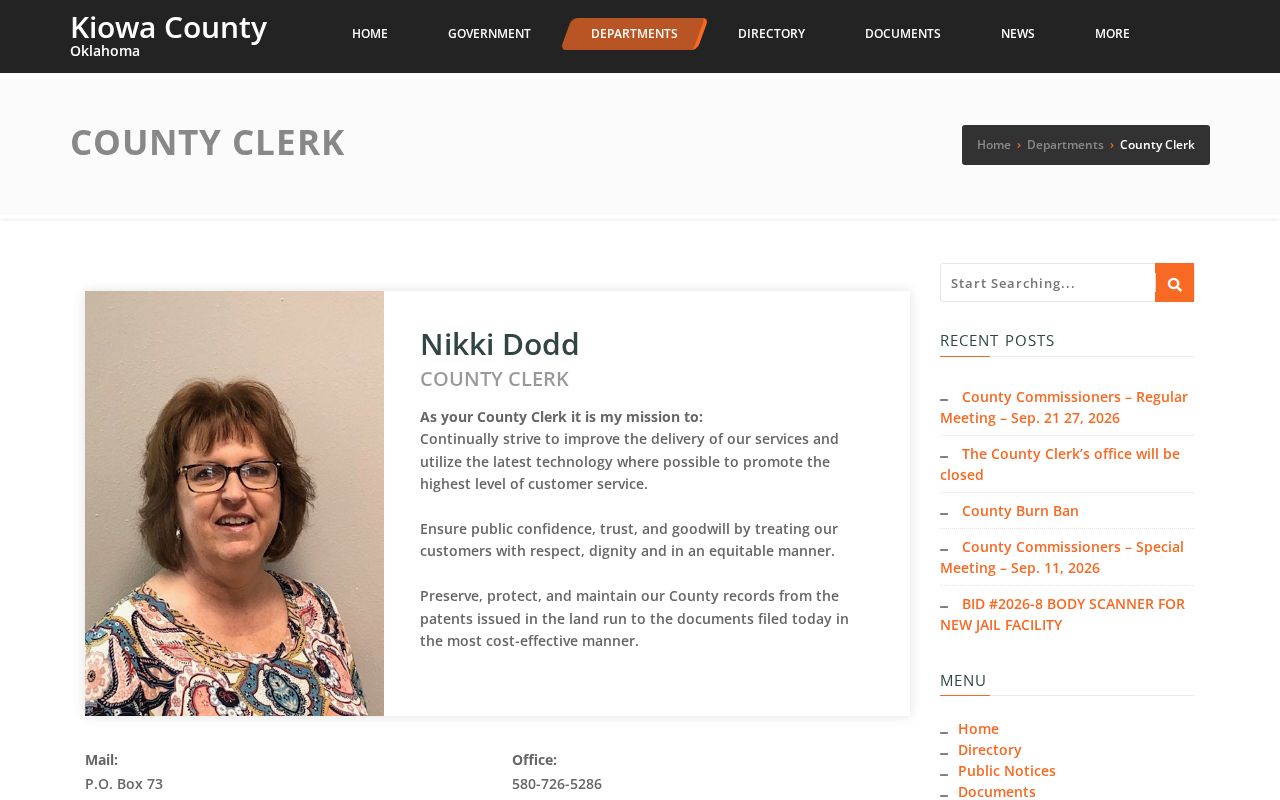Kiowa County arrest warrant lookup county clerk records office